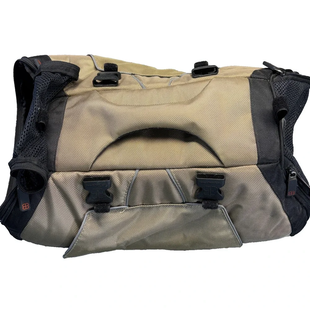 Petego Jet Set Forma Frame Medium Pet Carrier Airline Approved Tan Backpack